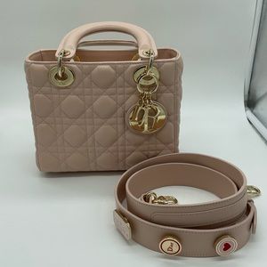 My ABC Lady Dior Bag Lambskin Small Pink